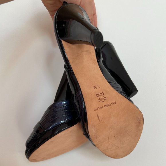 Black/Navy Antonio Melani Shoes - Picture 4 of 6